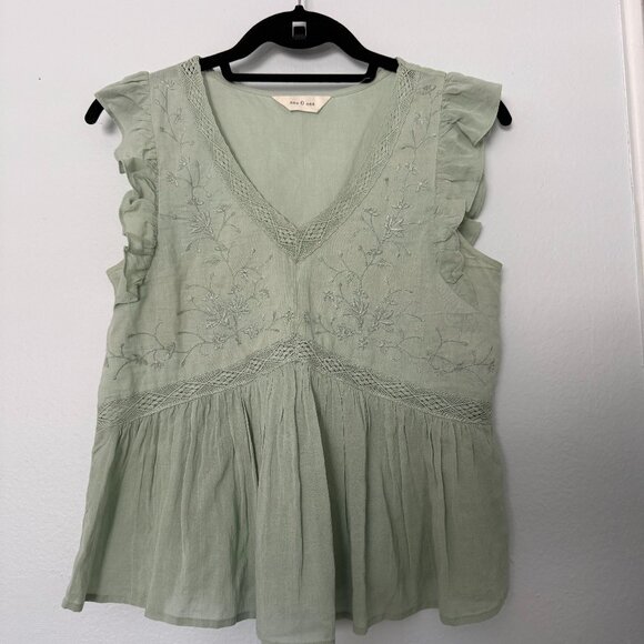Ese O Ese Top Seafoam Size Small - Picture 1 of 3